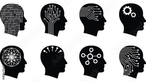 Innovative minds with creative technology concepts