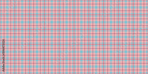 Brazil tartan pattern background, no people seamless texture textile. 1970s plaid check vector fabric in light and cyan colors.