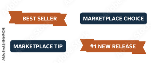 Best Seller badge vector illustration, featuring N1 New Release label, marketplace choice, top performer logo, ideal for online retail, product listings.
