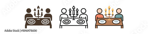 cozy family life family dinner table with two plates and candles