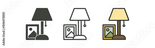 cozy family life cozy room lamp with picture frame