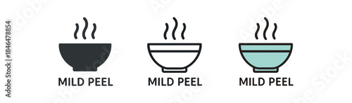 chemical peel spa bowl steaming slightly labeled mild peel