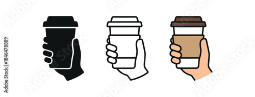 everyday city life takeaway coffee cup hand