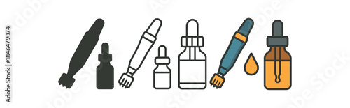 microneedling microneedling pen next to serum dropper bottle