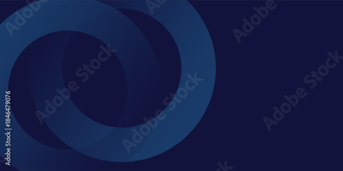 Abstract blue glowing geometric lines on dark blue background. Modern shiny blue circle lines pattern. Futuristic technology concept.eps10.