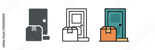 everyday home errands parcel box on doorstep