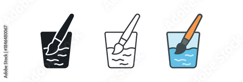 creative burnout recovery paintbrush resting cup of water