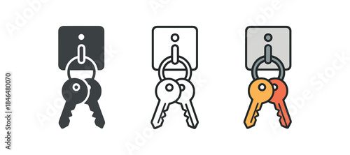 everyday home errands keys hanging on hook