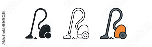 everyday home errands vacuum cleaner and small dust pile