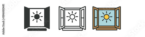 morning routine open window with sunlight