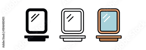 everyday home errands hallway mirror with small shelf under