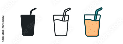 morning routine smoothie glass with straw