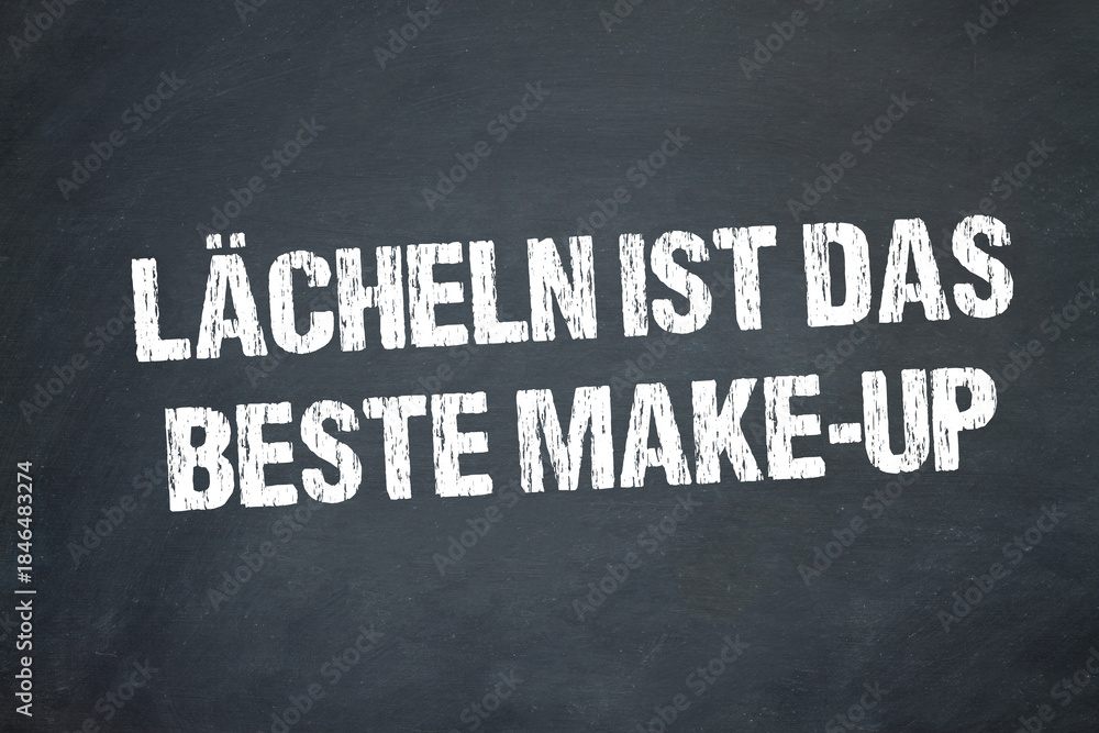 Fototapeta premium Lächeln ist das beste Make-up