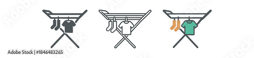 laundry calm drying rack with few items