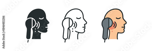 radiofrequency facial LED combination therapy device glowing red light