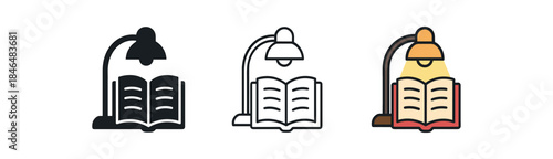 evening reading open book under warm lamp