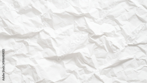 Crinkled white paper texture Vector, illustration
