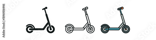 future lifestyle foldable electric scooter side view