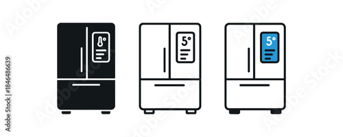 future lifestyle smart fridge door with small info display