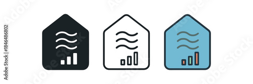 future lifestyle home air quality sensor with tiny graph