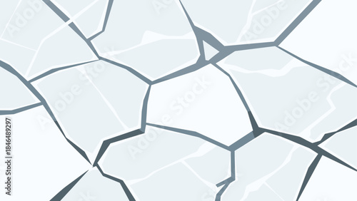 Cracked ice texture pattern with abstract geometric shapes