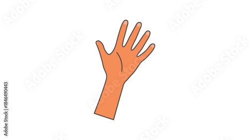 Hand with rash and skin irritation symptoms