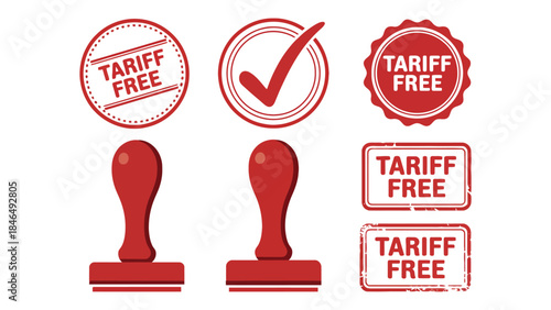 Tariff free stamps and seals for business documents
