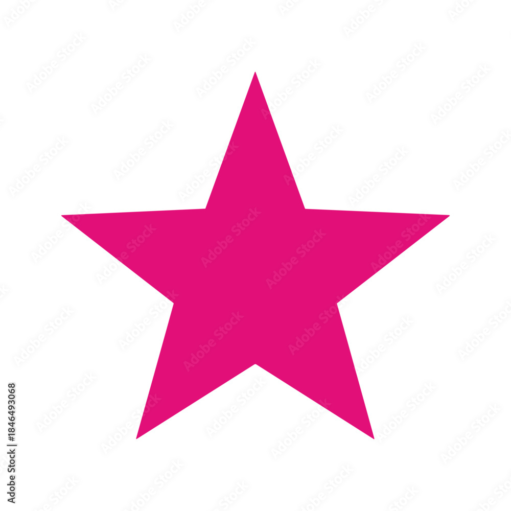 Obraz premium Pink Star Icon