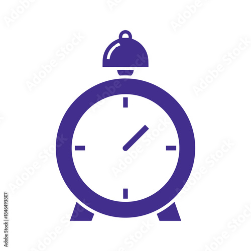 Purple alarm clock icon