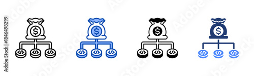 Diversify icon set multiple style collection