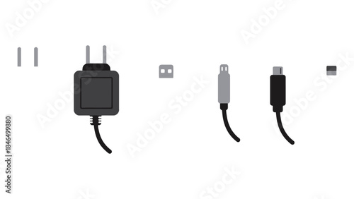 Various electronic connectors and cables for devices