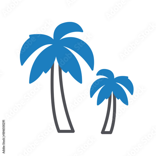Palm Tree Vector icon which can easily modify or edit