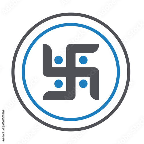 Indian Religion Vector icon which can easily modify or edit