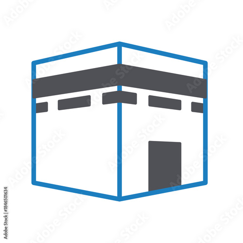 Kaaba Vector icon which can easily modify or edit