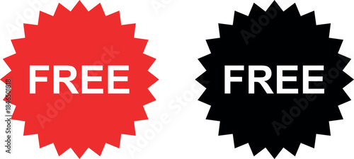 Free vector label illustration set. Free sticker set