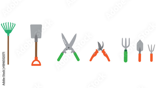 Gardening tools for yard work and landscaping projects