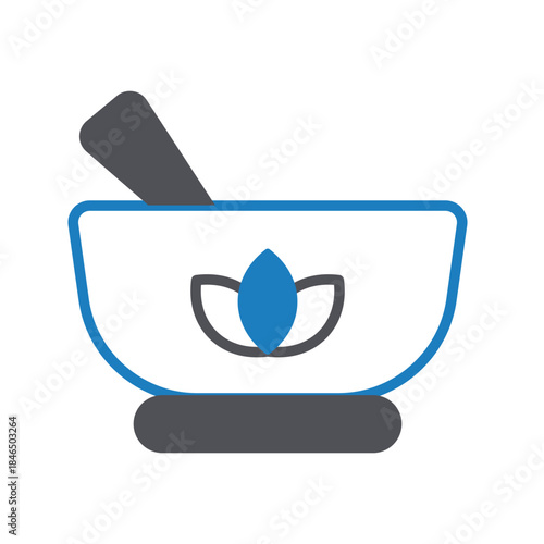 Singing Bowl Vector icon which can easily modify or edit