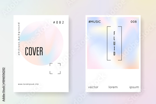 1980 Presentation. Colorful White Illustration. Vintage Concept. Gradient Mesh. Holograph Background. Memphis Effect. Violet Color Paper. Blue 1980 Presentation