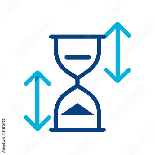 Time progress growth transition concept vector illustration