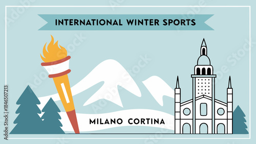 International winter sports event in Milano Cortina mountains