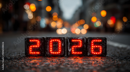 New year 2026 loading concept for business planning and future growth.