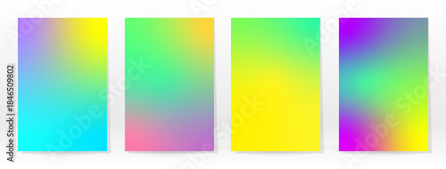 set of colorful banners