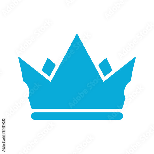 Blue Crown Icon