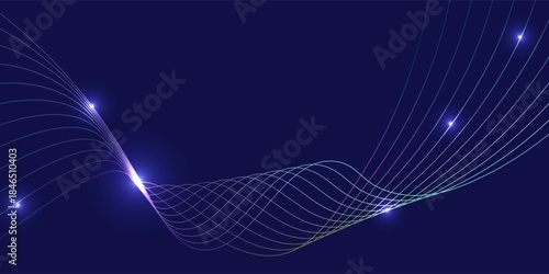 abstract blue background with stars