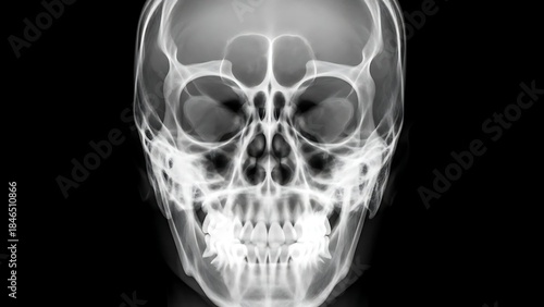 Xray Skull Image Medical Radiograph Dental Anatomy Study