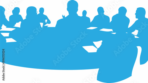 Business team meeting in a modern office environment