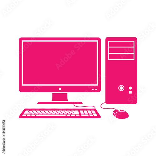 Desktop Computer Illustration