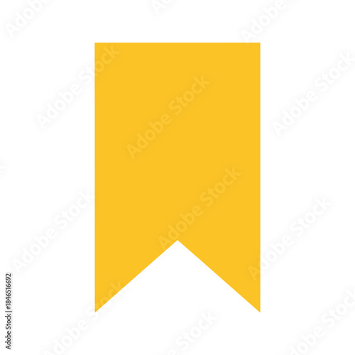 Free Download Yellow banner icon on transparent background - GFXLoad