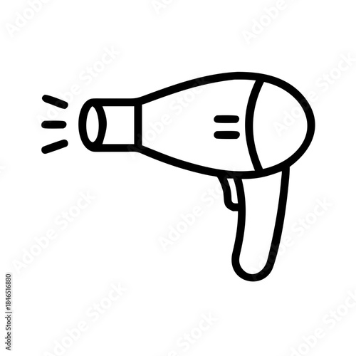 Bathroom hair dryer icon transparent background