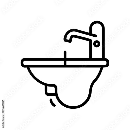 Bathroom bidet icon transparent background